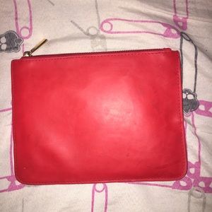 Red hand bag